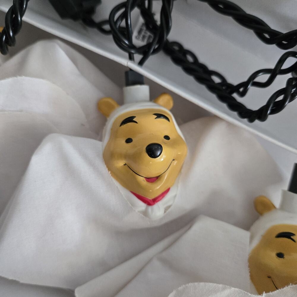 Winnie The Pooh Ghost Halloween String Lights 10 Light Set. Indoor Only. 2 Sets